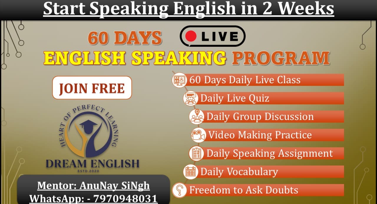 WEBNARS Day - 07 || 60 Days Free English Speaking Program || The AnuNay